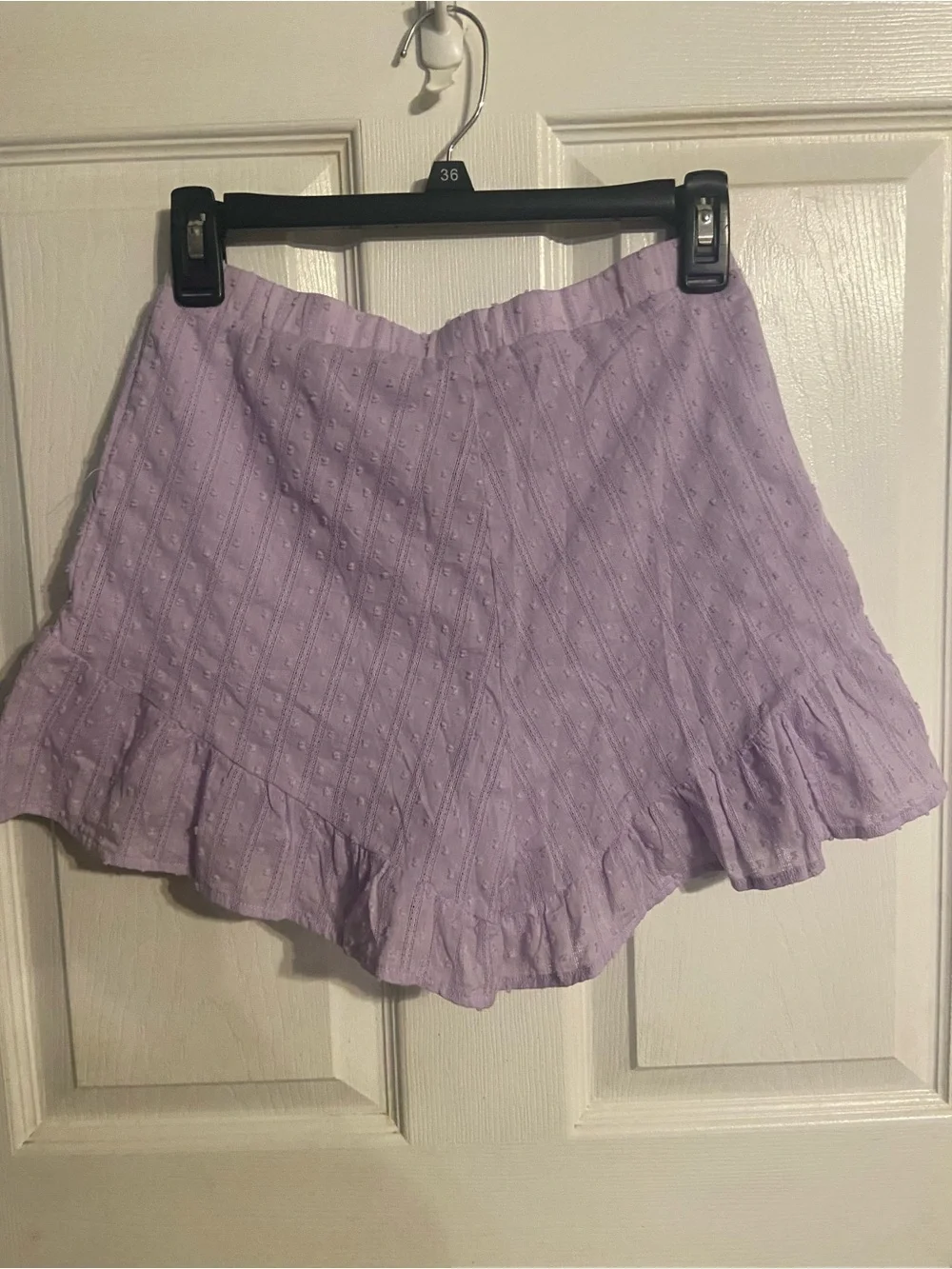EUC Shop The Mint Girls Shirt & Skort Set Sz 10/12 Light Purple Short Sleeve